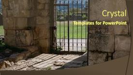  Presentation with heritage - Amazing slides having bagrati-cathedral-famous-landmark backdrop and a tawny brown colored foreground