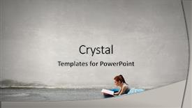  Presentation with rest - Slide deck consisting of bags cement - girl tourist having rest mixed background and a  colored foreground