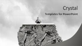  Presentation with multiracial team of young doctors stacking hands - PPT theme with bags cement - young handsome businessman with briefcase background and a  colored foreground