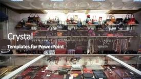  Presentation with leather bag - Presentation theme featuring bags suitcases purses and scarfs background and a  colored foreground