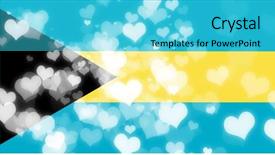  Presentation with bahamas - Beautiful slides featuring bahamas flag backdrop and a cyan colored foreground