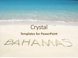 Bahamas Writing On A Desrt PPT template 30 | CrystalGraphics