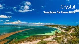  Presentation with florida beach - Slides having bahia-honda-state-park-calusa and a teal colored foreground