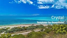  Presentation with florida beach - PPT theme consisting of bahia-honda-state-park-calusa and a  colored foreground