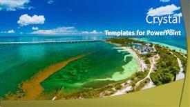  Presentation with florida beach - Slides featuring bahia-honda-state-park-calusa and a teal colored foreground