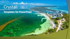  Presentation with florida beach - PPT layouts having bahia-honda-state-park-calusa and a teal colored foreground