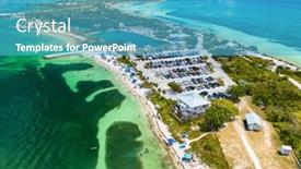  Presentation with florida beach - Slide deck consisting of bahia-honda-state-park-calusa background and a teal colored foreground