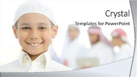  Presentation with eastern - Slide set featuring bahrain - happy group of middle eastern background and a white colored foreground