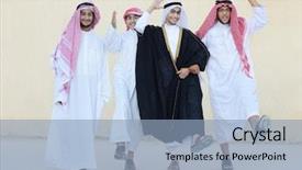  Presentation with eastern - Amazing theme having bahrain - happy group of middle eastern backdrop and a light blue colored foreground