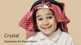  Presentation with bahrain - Colorful presentation enhanced with bahrain - portrait of little boy backdrop and a soft green colored foreground