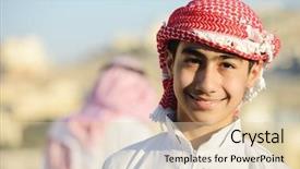  Presentation with eastern - Audience pleasing slides consisting of bahrain - positive middle eastern young guy backdrop and a lemonade colored foreground