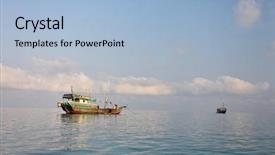  Presentation with bahrain - Amazing presentation having bahrain - traditional arabic fishing boat backdrop and a light blue colored foreground