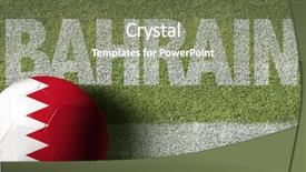  Presentation with bahrain - Amazing slide set having bahrain ball in a soccer backdrop and a  colored foreground