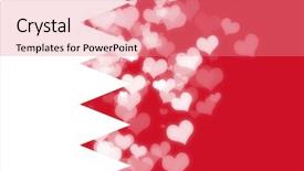  Presentation with bahrain - Colorful PPT theme enhanced with bahrain flag backdrop and a  colored foreground