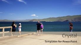  Presentation with siberia - Audience pleasing PPT theme consisting of baikal-lake-olkhon-island-russia backdrop and a lemonade colored foreground
