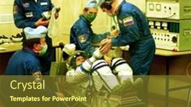  Presentation with international space station - PPT layouts having period indicated except for buses background and a light gray colored foreground.