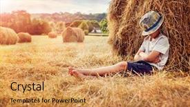  Presentation with amur leopard sleeping - PPT theme with bail - boy leaning and sleeping background and a yellow colored foreground