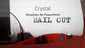  Presentation with auto repair out text - PPT theme enhanced with bail-out-text-written and a white colored foreground