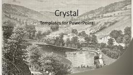  Presentation with view of the old port - Slide deck consisting of bains park old view create background and a light gray colored foreground