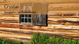  Presentation with house window - Cool new presentation with bairds - historic wooden house and window backdrop and a  colored foreground