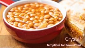  Presentation with beans - Cool new theme with baked-beans-classic-american-staple backdrop and a tawny brown colored foreground