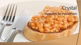  Presentation with beans - Presentation theme with baked beans on toast background and a lemonade colored foreground