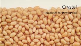  Presentation with tomato - Presentation theme featuring baked beans background and a  colored foreground