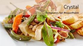  Presentation with bone marrow - PPT theme enhanced with baked beef bone marrow background and a coral colored foreground