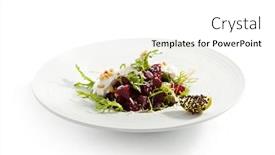  Presentation with beetroot - PPT layouts enhanced with cotton yarn - white textile background with checkered background and a light gray colored foreground