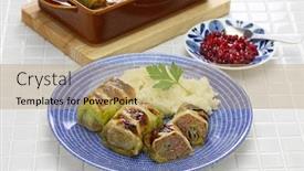  Presentation with cabbage - Amazing theme having baked-cabbage-rolls-finnish-cuisine backdrop and a coral colored foreground