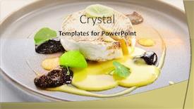  Presentation with milk product - Cool new presentation theme with baked-camembert-in-plate-served backdrop and a lemonade colored foreground