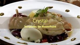  Presentation with olive - Beautiful slides featuring baked cod with olive oil backdrop and a coral colored foreground