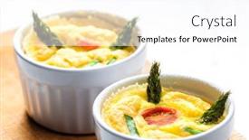  Presentation with asparagus - Slide deck enhanced with baked-eggs-with-green-asparagus background and a pink colored foreground