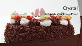  Presentation with bakery baking ingredients - Colorful PPT layouts enhanced with baked goods - bakery backdrop and a white colored foreground