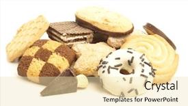  Presentation with baby jesus christmas rustic isolated - Audience pleasing theme consisting of baked goods - christmas sweets isolated backdrop and a  colored foreground