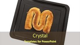  Presentation with dutch sinterklaas - Beautiful presentation design featuring baked letter from banket for dutch sinterklaas holidays isolated over white background backdrop and a tawny brown colored foreground