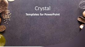  Presentation with baking - Beautiful PPT layouts featuring bakery-ingredients-for-homemade-bread backdrop and a gray colored foreground