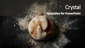  Presentation with bread - Beautiful PPT layouts featuring bakery products - different kinds of bread backdrop and a dark gray colored foreground