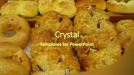  Presentation with bakery - Theme featuring bakery background and a tawny brown colored foreground