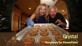  Presentation with diney inside out - Slide deck consisting of bakes cookies for her favorite background and a tawny brown colored foreground