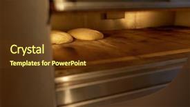  Presentation with yeast - Amazing PPT layouts having baking concept - yeast bread dough backdrop and a tawny brown colored foreground