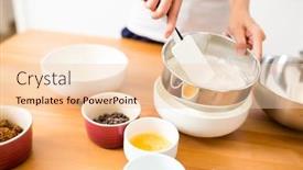  Presentation with baking cookies - Amazing slides having baking-cookies-at-home backdrop and a lemonade colored foreground