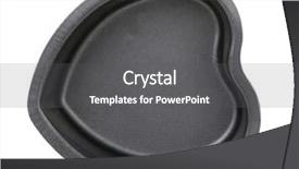  Presentation with clouds in heart shape - Beautiful slide deck featuring baking dish in the shape backdrop and a dark gray colored foreground