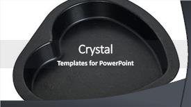  Presentation with heart shape from natural tree - Slide deck with baking dish in the shape background and a  colored foreground