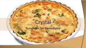  Presentation with banking comercial baking - Presentation theme with baking dish with tasty broccoli background and a yellow colored foreground