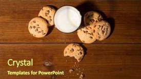  Presentation with oat milk - Slide deck having chocolate ads - baking eating holidays and food background and a tawny brown colored foreground