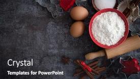  Presentation with free christmas - Cool new slide deck with baking ingredients for christmas cookies on dark background kitchen food frame free space for text backdrop and a dark gray colored foreground