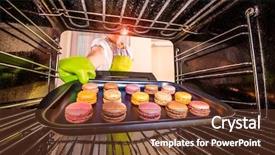  Presentation with solar oven - Colorful theme enhanced with baking macarons in the oven backdrop and a  colored foreground