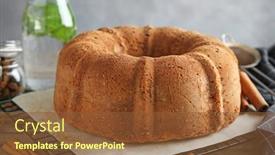  Presentation with baking cake - Amazing PPT layouts having baking-rack-with-delicious-cinnamon backdrop and a tawny brown colored foreground