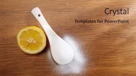  Presentation with baking soda - Colorful slides enhanced with baking soda and lemon backdrop and a  colored foreground